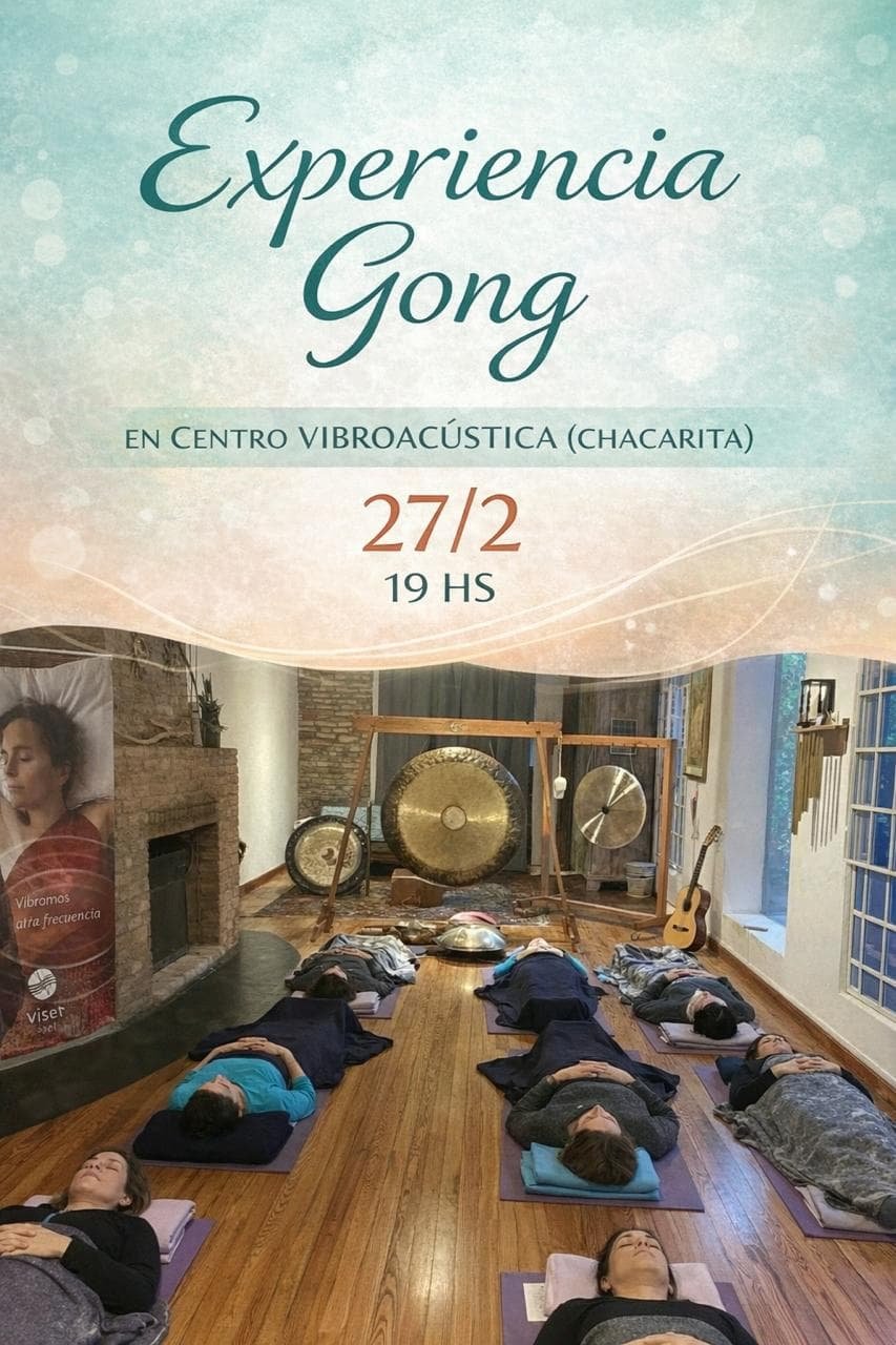 baño de Gong en Centro Vibro, Chacarita, CABA