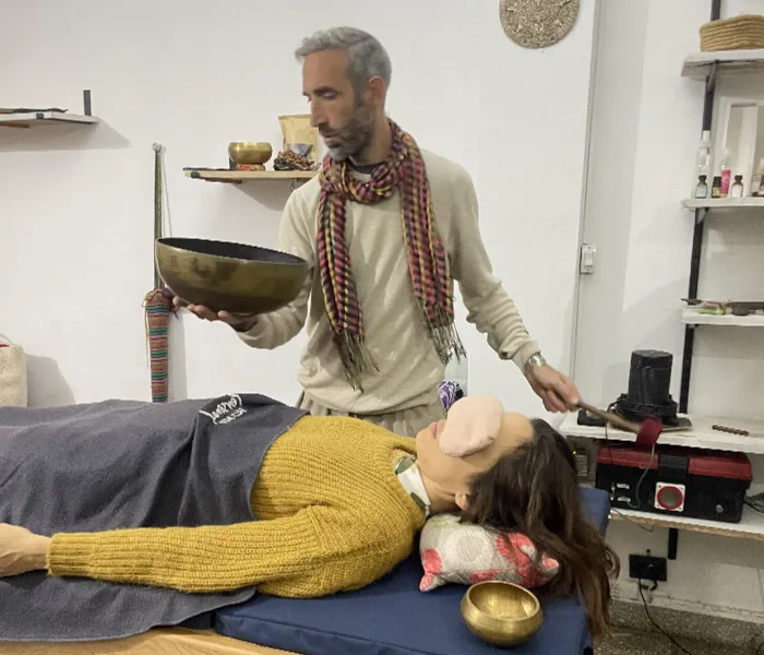 Vibroacústica aplicada al cuerpo para relajación integral