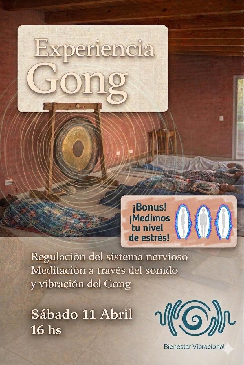 🌀Experiencia GONG con Medición de Estrés (Olivos)