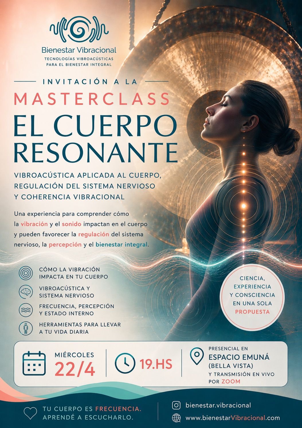 ✨FREE MASTERCLASS - Cuerpo Resonante - Vibroacústica aplicada