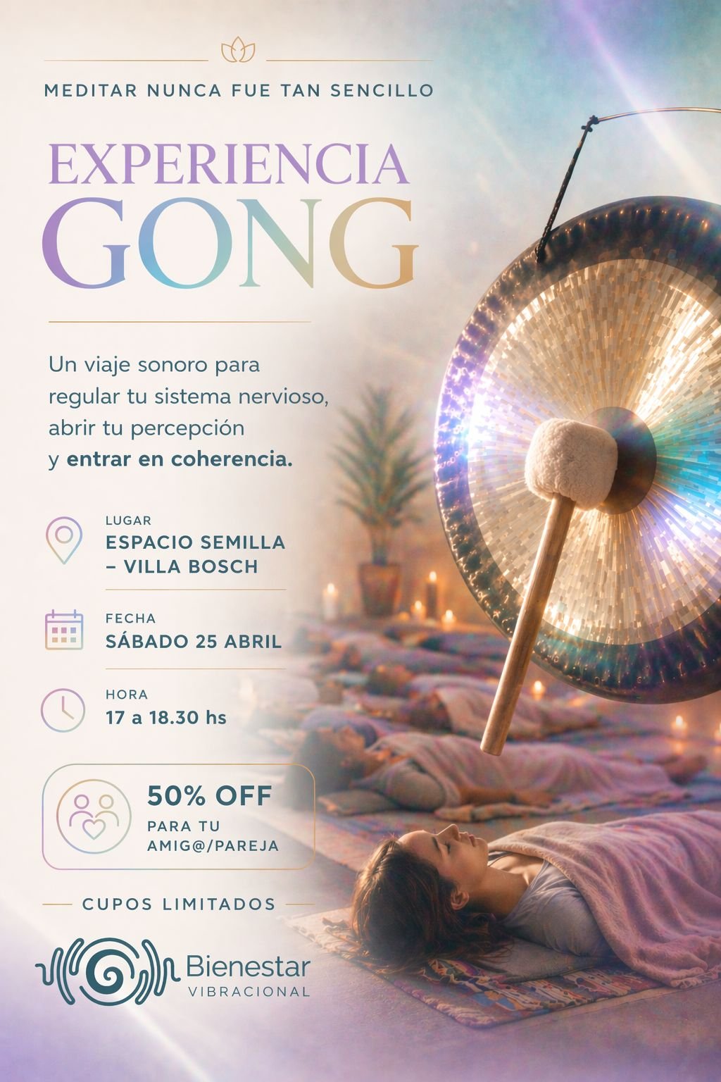 ✨Experiencia Gong - Espacio Semilla- Villa Bosch ✨