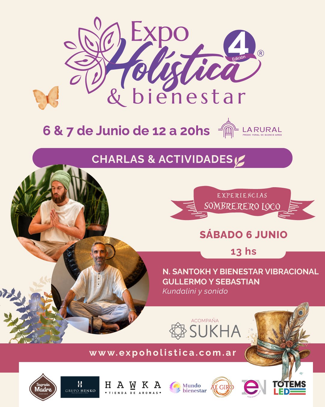 Kundalini Yoga y GONG en la Rural Expo Holistica 2026